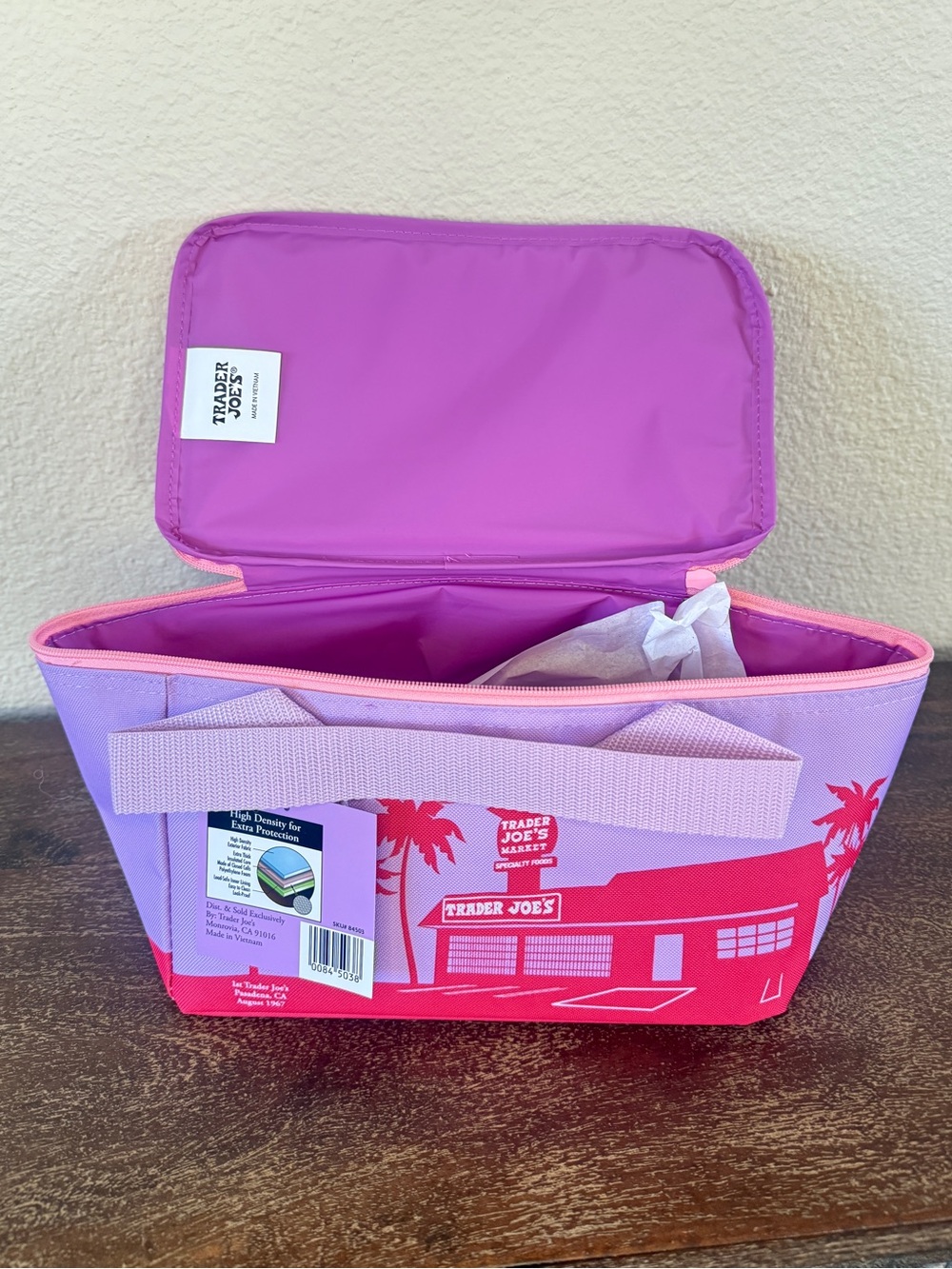 Trader Joe’s Mini Insulated Cooler Bags — Striped Pink & Pink/Purple (2 Total - Picture 11 of 14